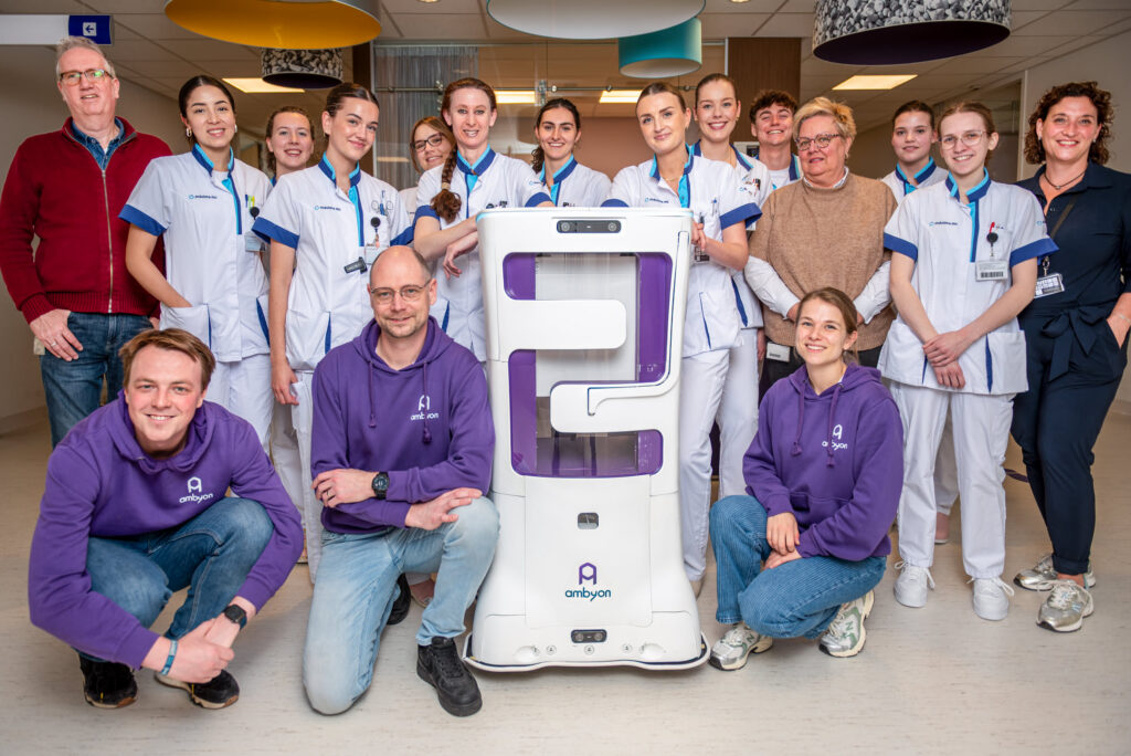 Pilot of care robot Ambyon ONE at hospital Maxima Medical Centrum