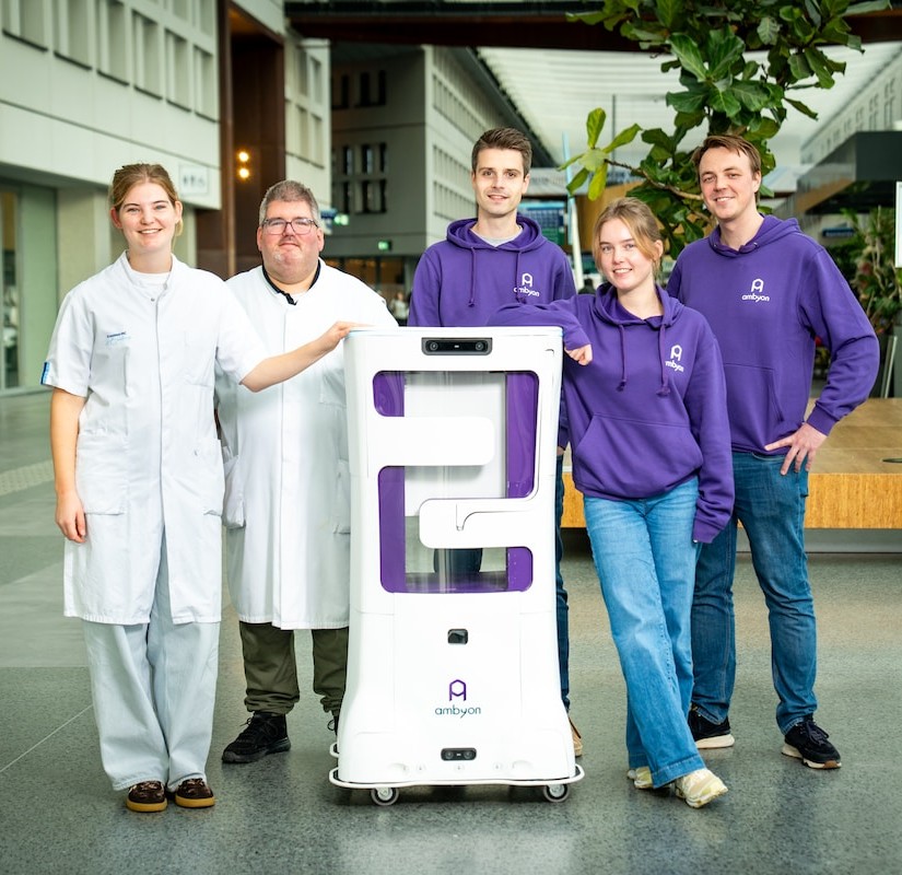 Care robot Ambyon ONE with design team and healthcare professionals